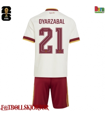Spanien Mikel Oyarzabal #21 Borta Kläder Barn VM 2026 Kortärmad (+ Korta byxor)